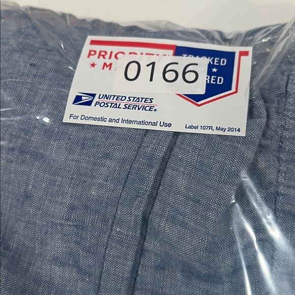 Athleta Retreat Linen Wide Leg Pant Chambray Blue Size 12 slits on sides - Picture 12 of 12